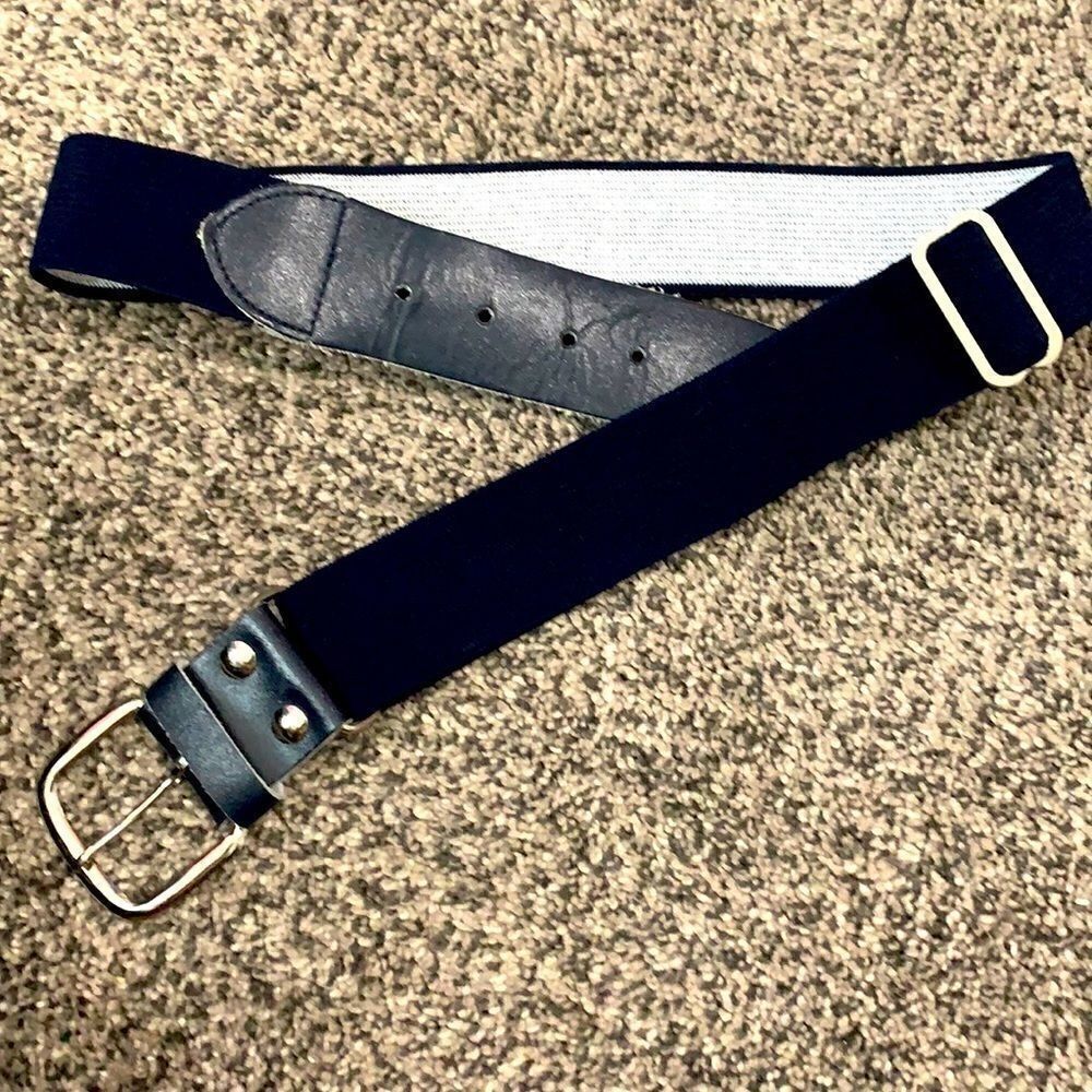 Navy Blue Baseball Belt  